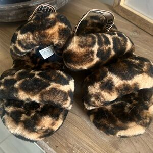 UGG cheetha slingback slippers size 7